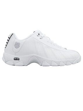 K-Swiss ST329 CMF Men's Leather Sneakers White/Black/Silver